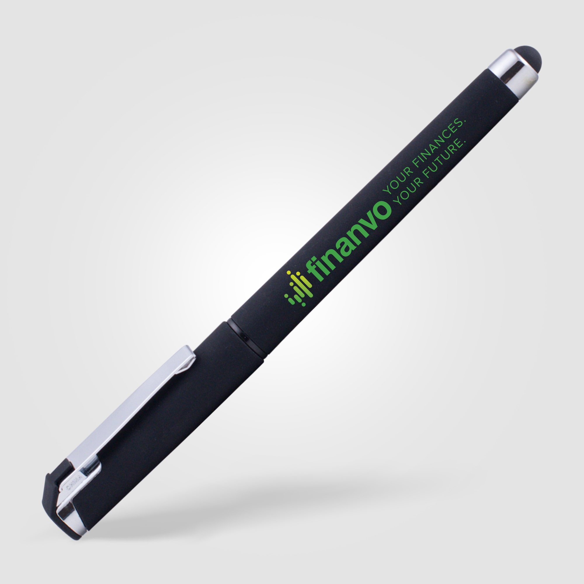 Stylo Stylet publicitaire encre gel - Islander Softy Classic Noir