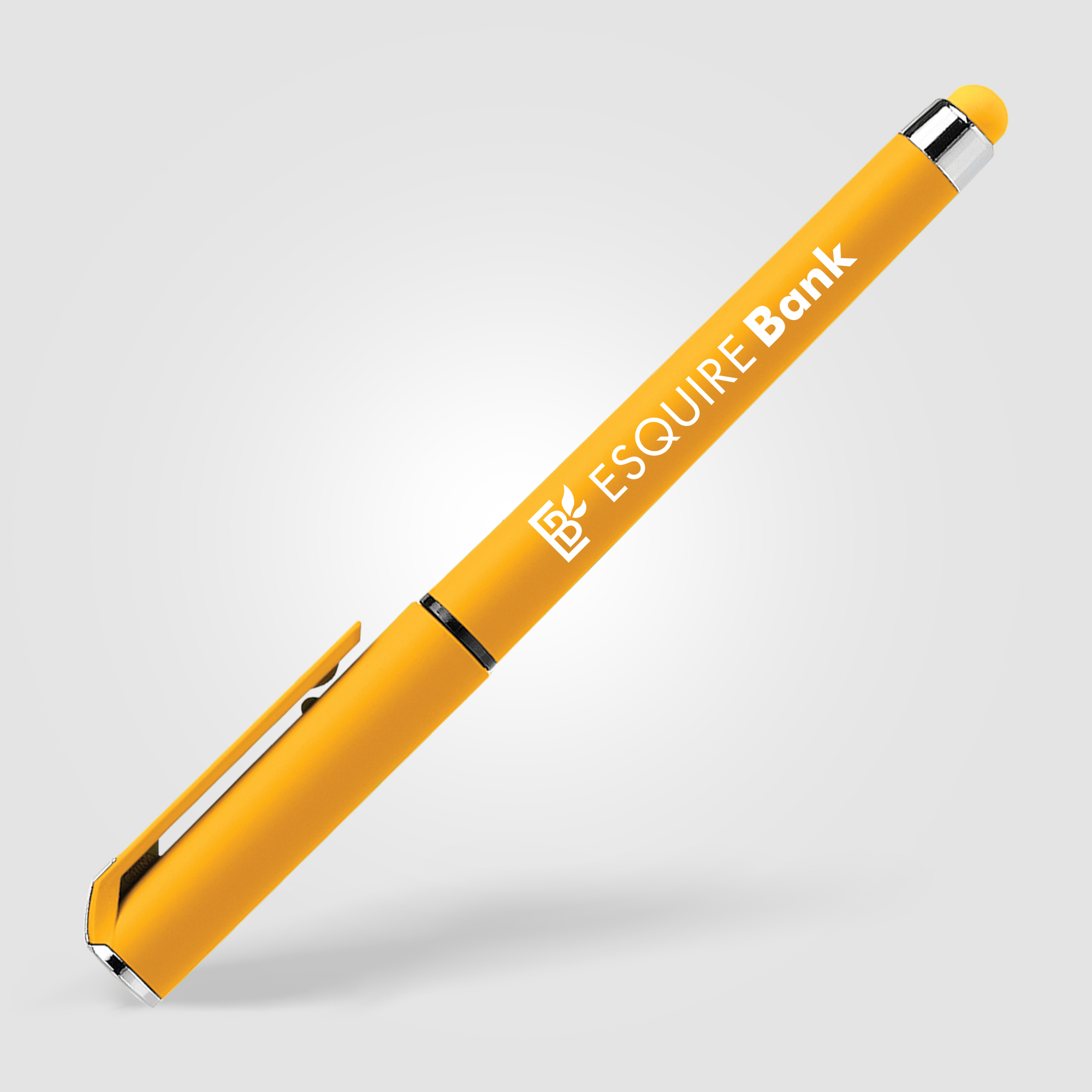 Stylo gel promotionnel fonction stylet - Islander Softy Jaune