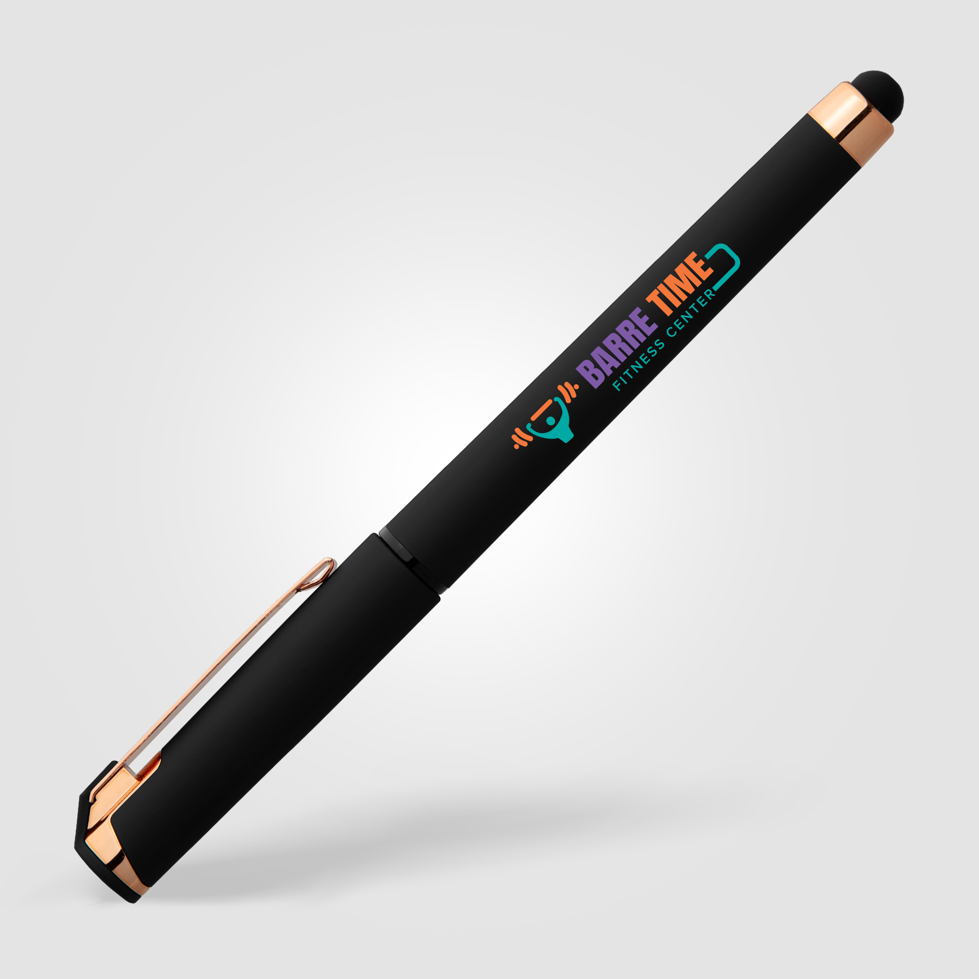 Stylo / stylet personnalisable encre gel - Gazelle Softy Noir