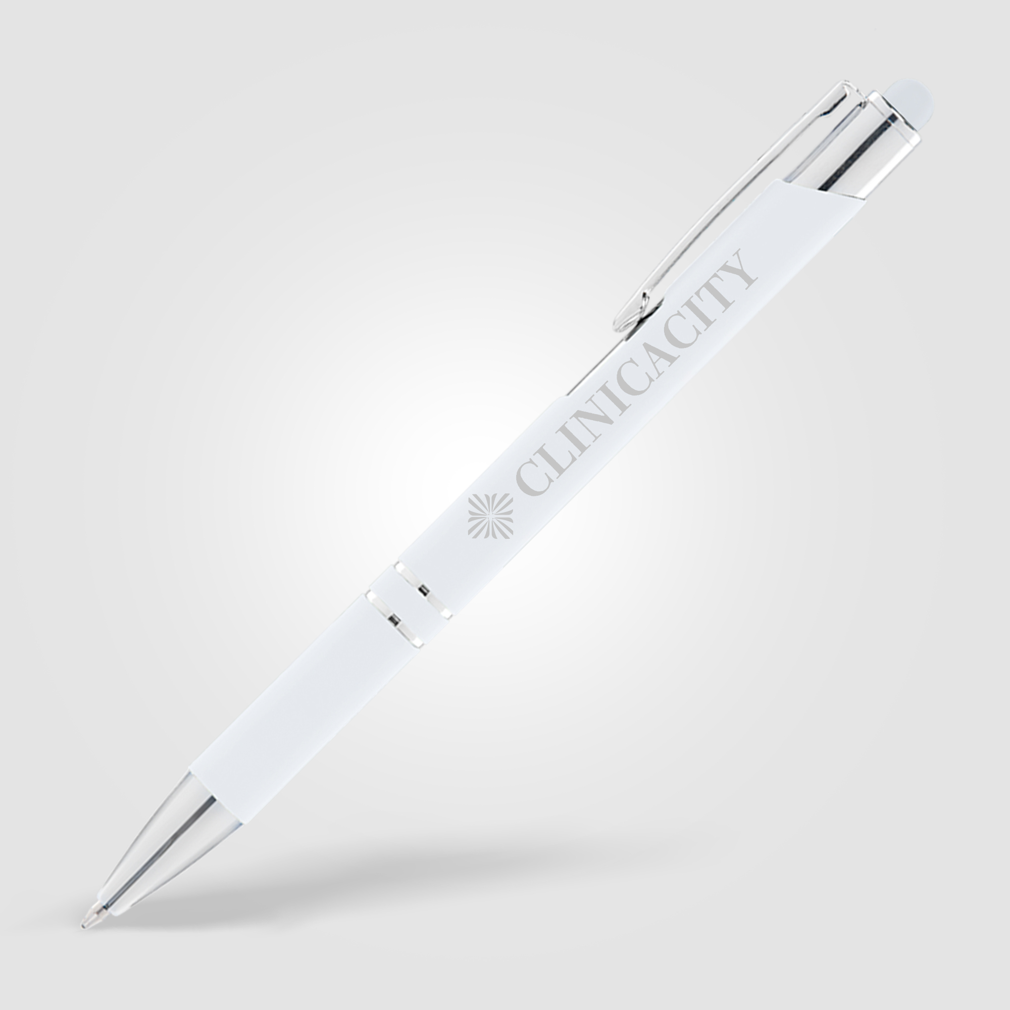 Stylo Stylet personnalisable - Crosby Softy Blanc