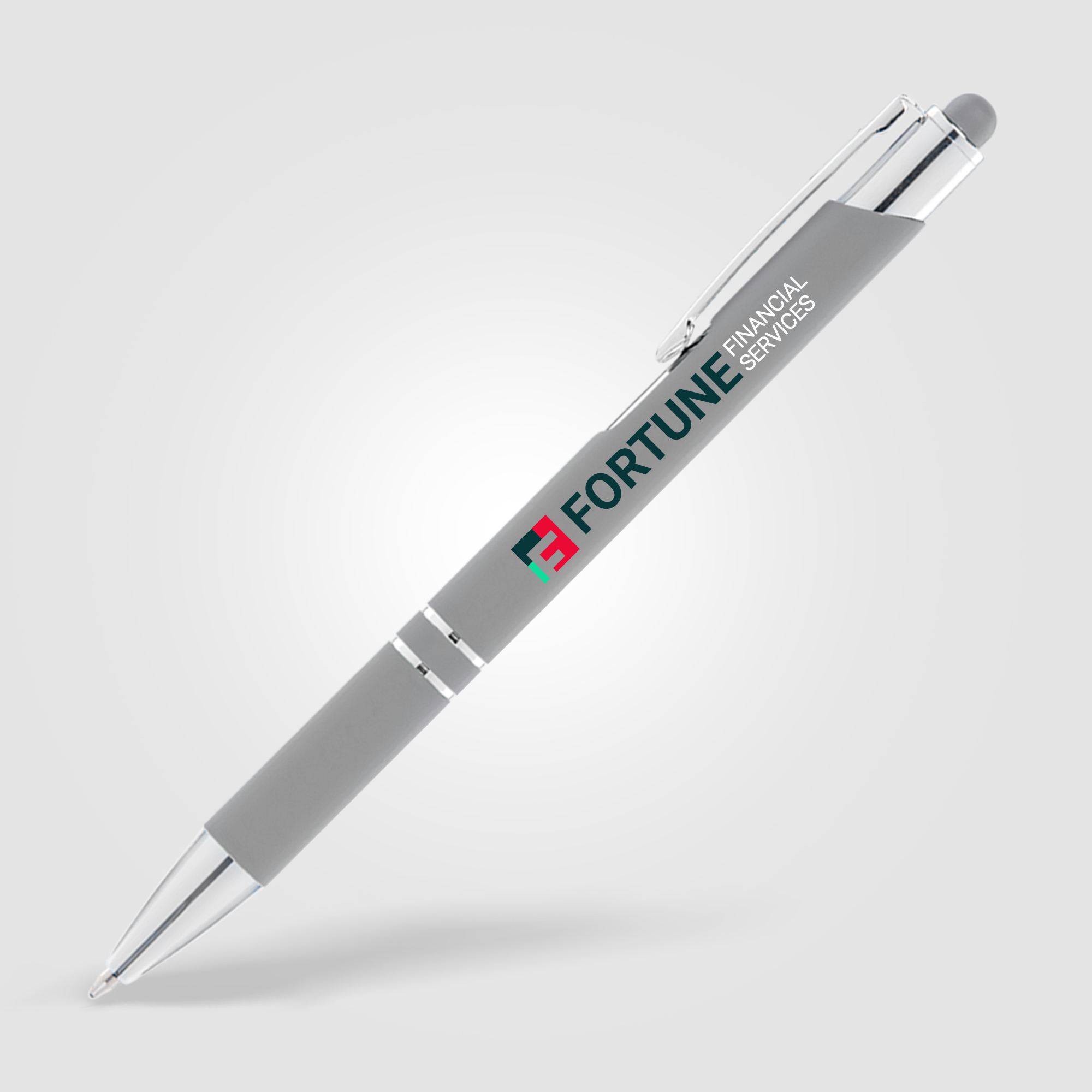Stylo Stylet personnalisable - Crosby Softy Gris