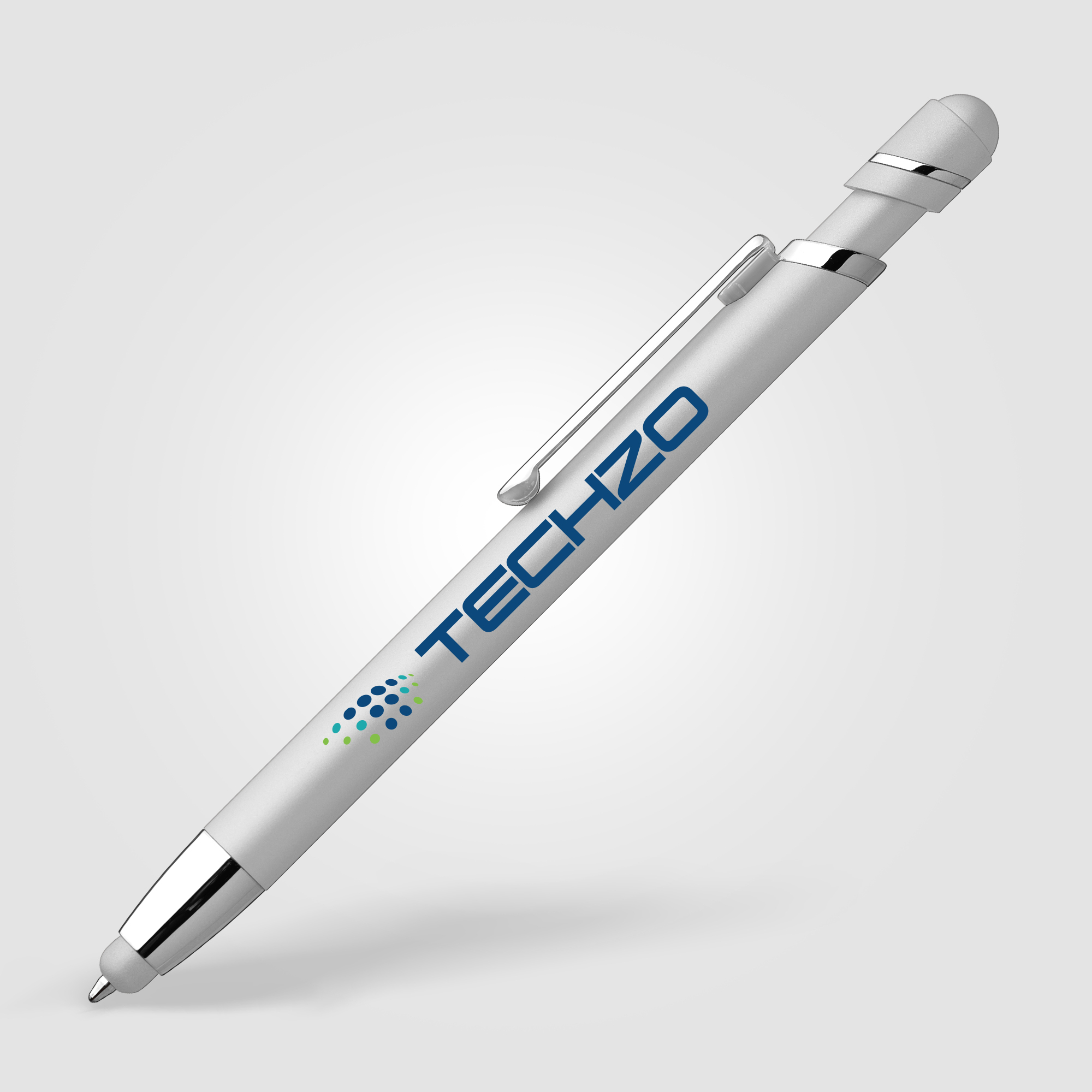 Stylet personnalisable - Atlantic Softy Métallique Argent