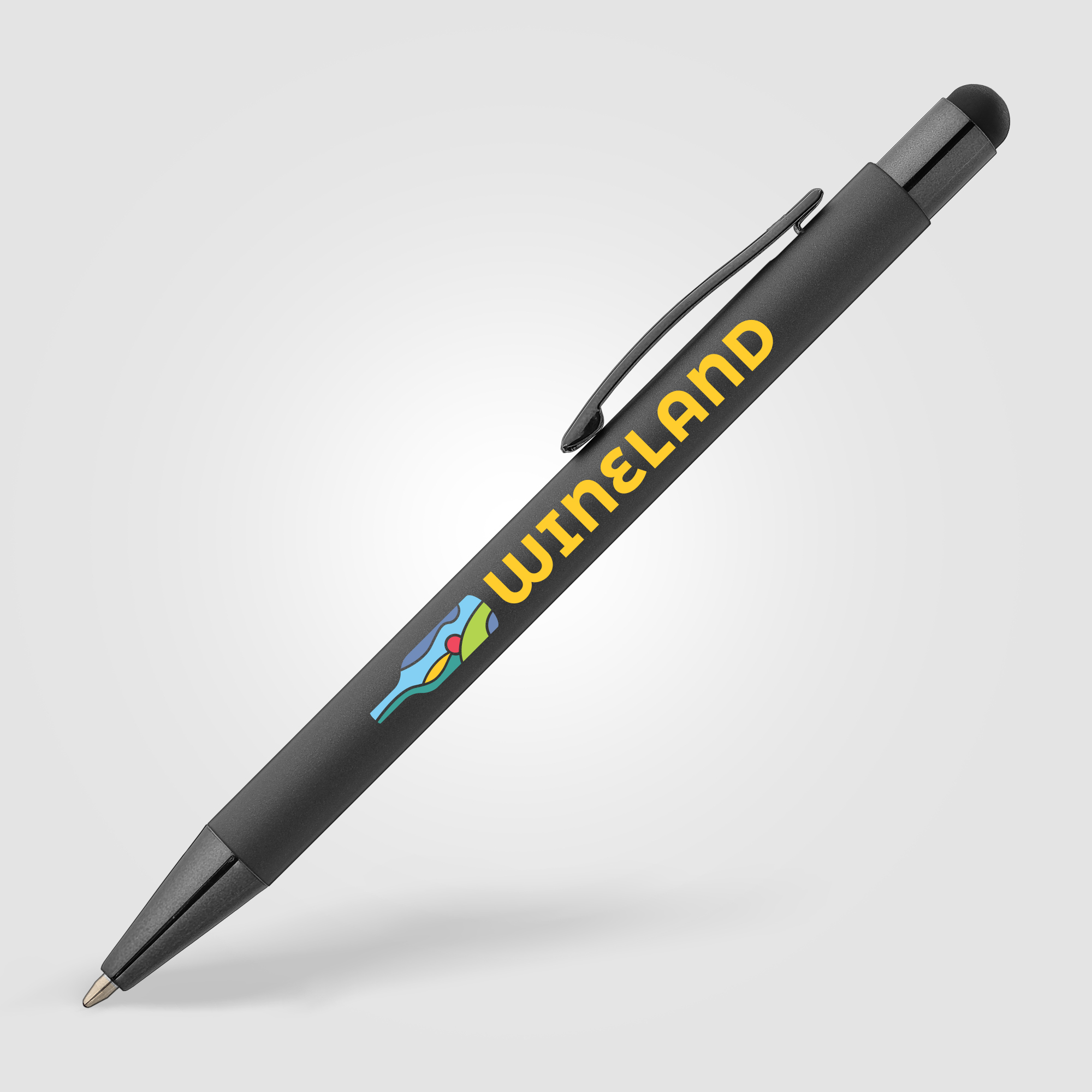 Stylo stylet publicitaire - Bowie Softy Monochrome Noir