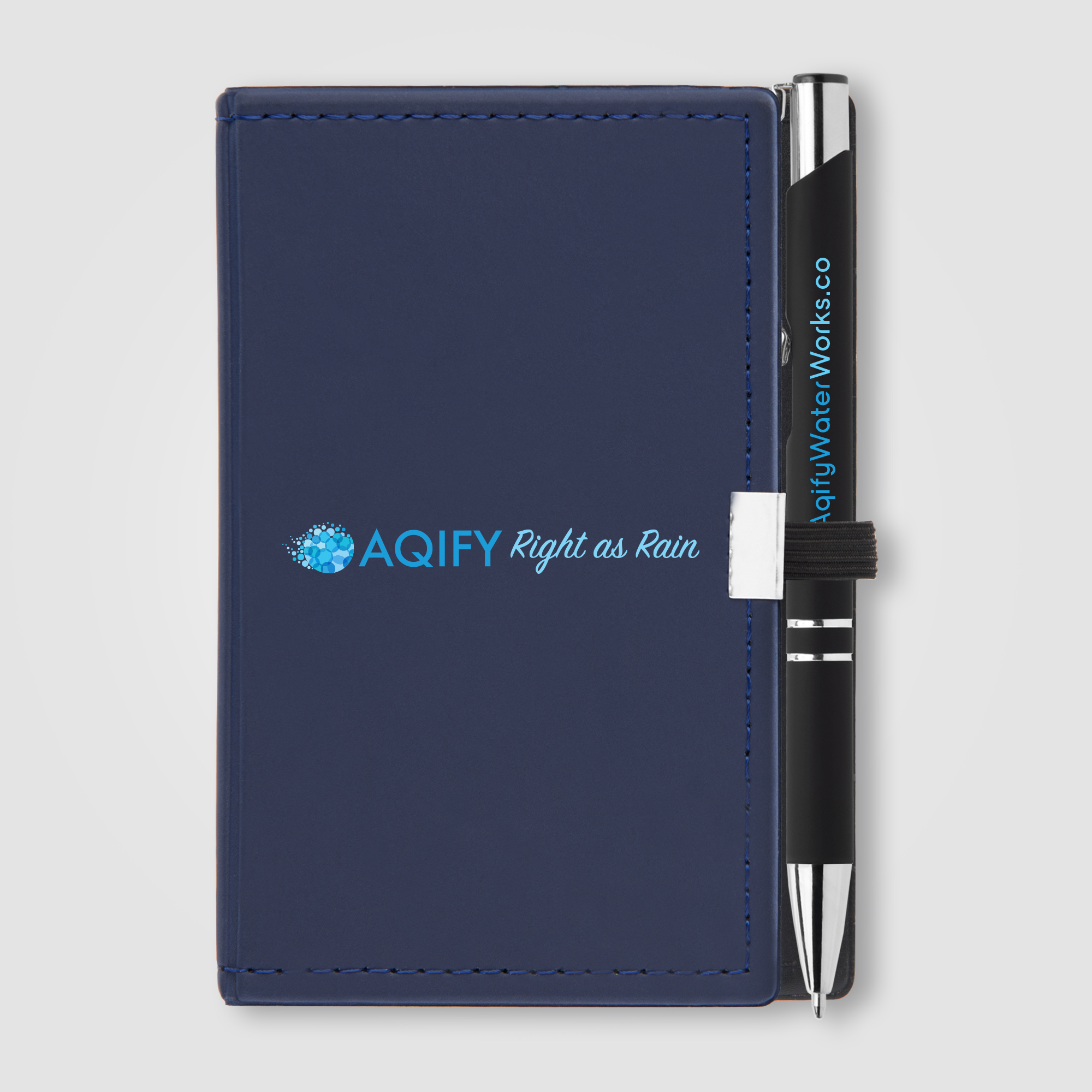 Coffret Bloc-notes personnalisable Caddy et stylo Bleu