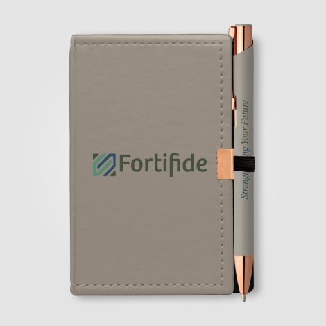 Carnet publicitaire avec stylo - Crosby Rose Gold