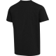 T-shirt unisexe noir à col V présenté de dos sans personnalisation apparente.