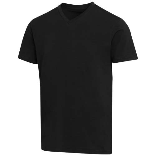T-shirt col V personnalisable 200 g/m² coton bio Balfour Noir