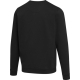 Pull unisexe noir à manches longues présenté de dos, sans personnalisation apparente. Pull unisexe noir à manches longues présenté de dos, sans personnalisation apparente.