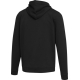 Vue de dos d’un sweat à capuche unisexe sans personnalisation apparente. Vue de dos d’un sweat à capuche unisexe sans personnalisation apparente.