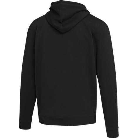 Vue de dos d’un sweat à capuche unisexe sans personnalisation apparente.