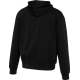 Sweat à capuche oversize unisexe noir présenté de dos, sans personnalisation apparente. Sweat à capuche oversize unisexe noir présenté de dos, sans personnalisation apparente.