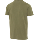 T-shirt homme délavé kaki à manches courtes présenté de dos, sans personnalisation apparente.