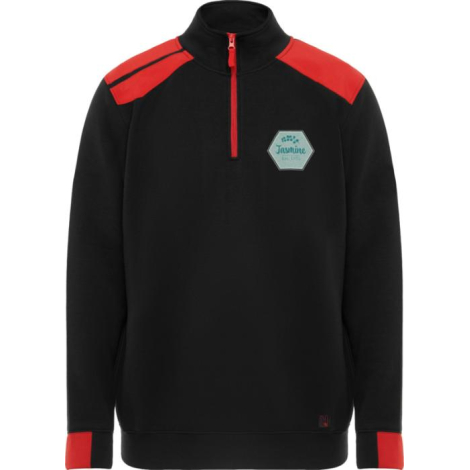Pull homme personnalisé demi-zip contrasté Maverick Roly
