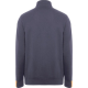 Pull homme gris demi-zippé à col montant présenté de dos, sans personnalisation apparente. Pull homme gris demi-zippé à col montant présenté de dos, sans personnalisation apparente.