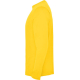 Vue de profil d’un t-shirt enfant jaune à manches longues sans personnalisation apparente. Vue de profil d’un t-shirt enfant jaune à manches longues sans personnalisation apparente.
