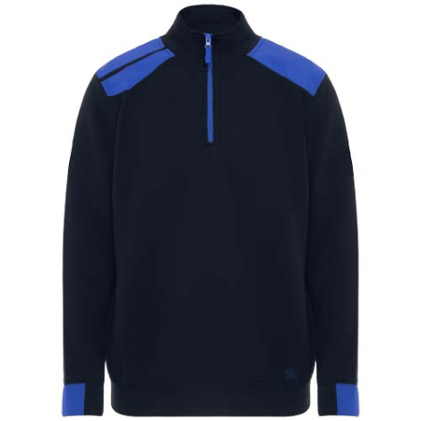 Pull homme personnalisé demi-zip contrasté Maverick Roly