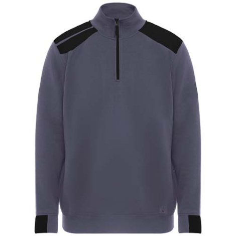 Pull homme personnalisé demi-zip contrasté Maverick Roly