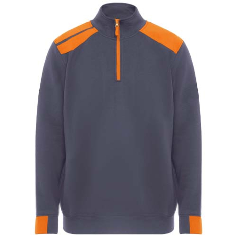 Pull homme personnalisé demi-zip contrasté Maverick Roly