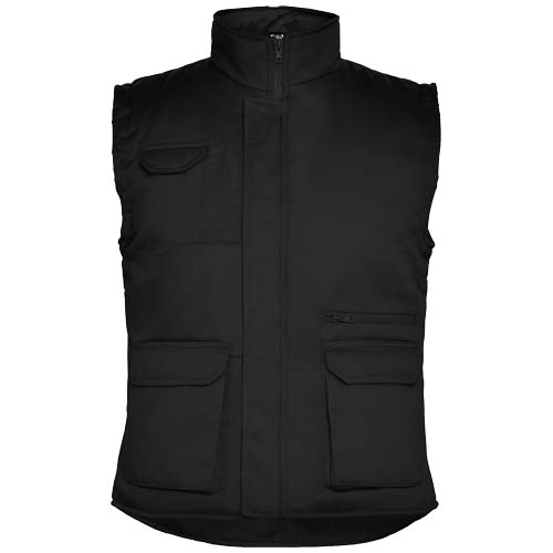 Gilet de travail promotionnel col montant Almanzor Roly Noir