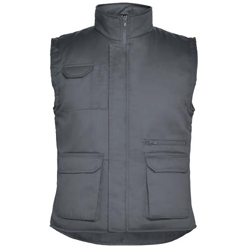 Gilet de travail promotionnel col montant Almanzor Roly Plomb