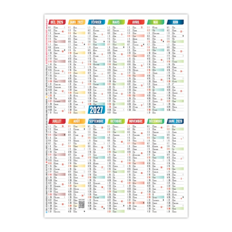Calendrier de poche personnalisable - Lila 