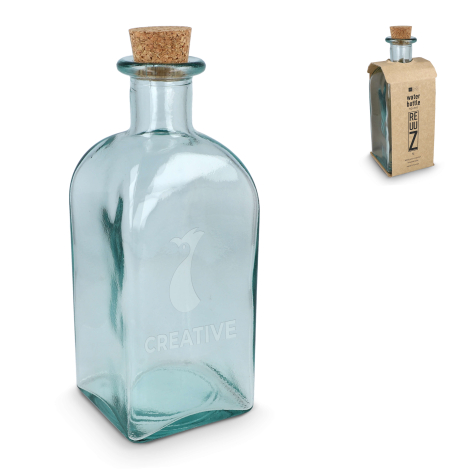 Carafe 1 L personnalisable bouchon liège ReuuZ
