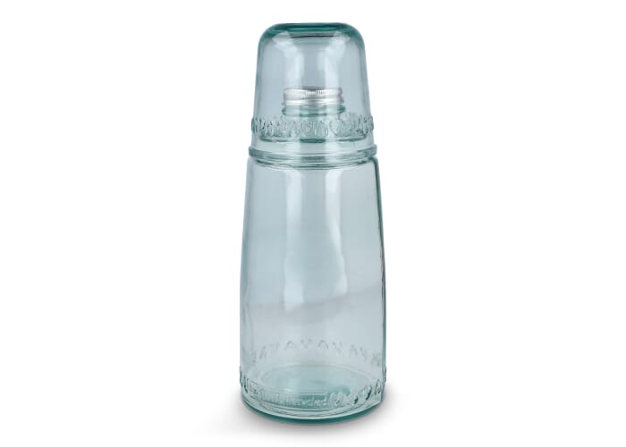 Bouteille et verre 1 L personnalisables ReuuZ Transparent