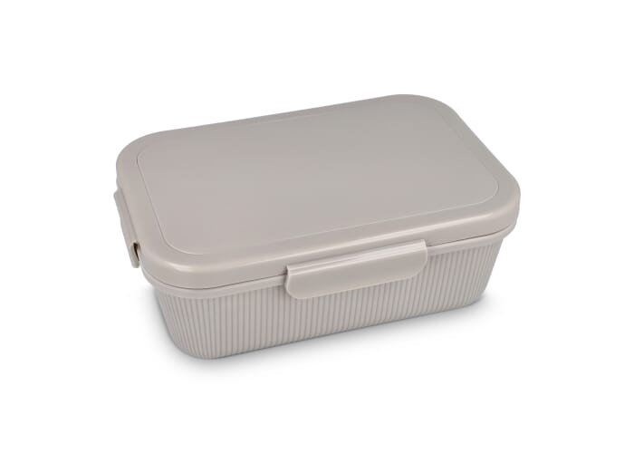 Boîte à lunch personnalisée fermeture sécurisée Tina Taupe