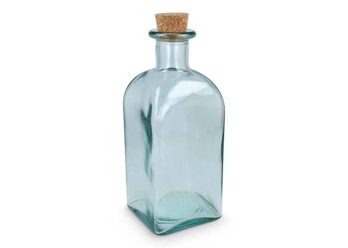 Carafe 1 L personnalisable bouchon liège ReuuZ Transparent