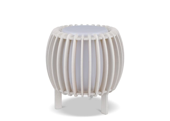 Lampe basse rechargeable à personnaliser Lamella Sol Blanc