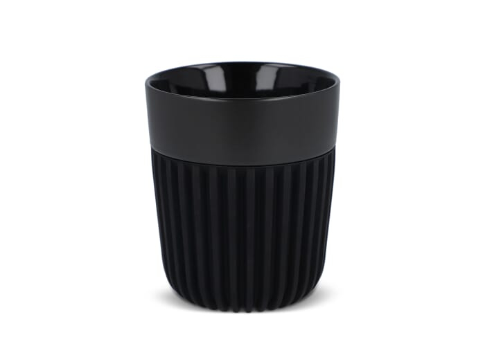 Tasse noire promotionnelle 280 ml silicone Fjord Noir