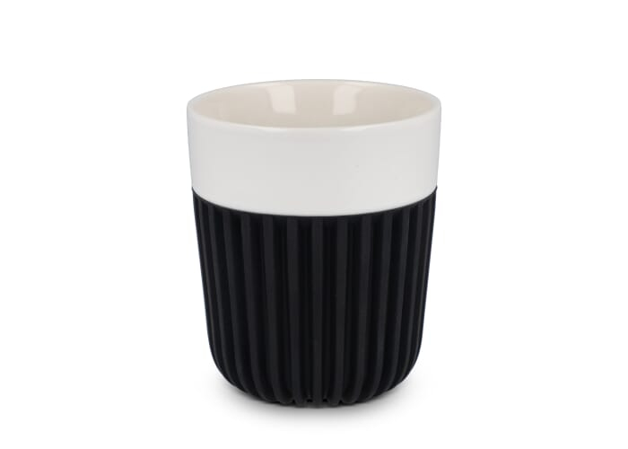 Tasse publicitaire 280 ml manchon silicone Fjord Noir