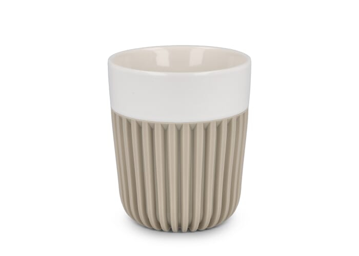 Tasse publicitaire 280 ml manchon silicone Fjord Beige