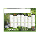 Calendrier bancaire personnalisable 2027 - Jardin