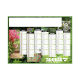 Calendrier bancaire personnalisable 2027 - Jardin