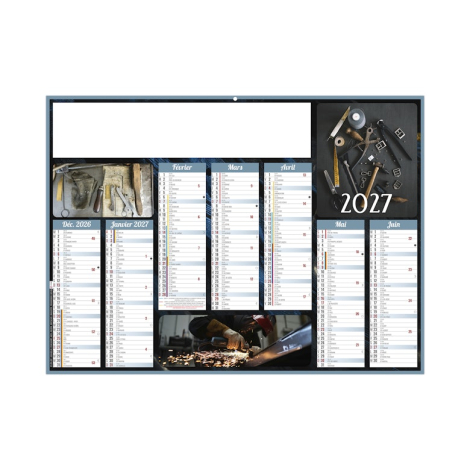 Calendrier bancaire personnalisable - ARTISANAL