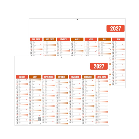 Calendrier bancaire publicitaire - Eco