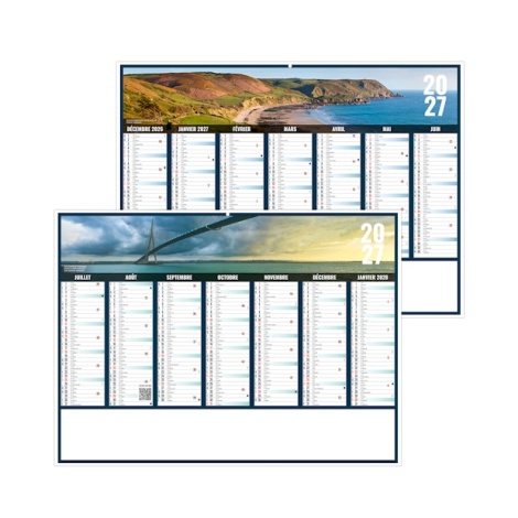 Calendrier bancaire publicitaire - LIBERTÉ