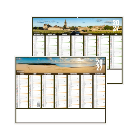 Calendrier bancaire publicitaire - LIBERTÉ