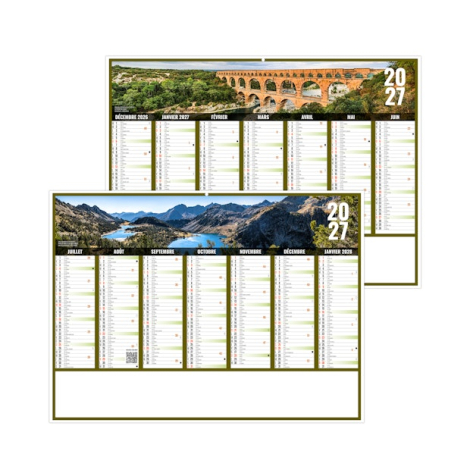 Calendrier bancaire publicitaire - LIBERTÉ