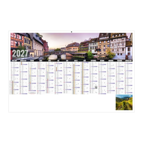 Calendrier bancaire publicitaire - LIBRE CHOIX
