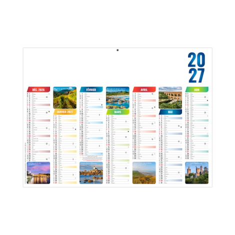 Calendrier de banque personnalisable - EMILIEN