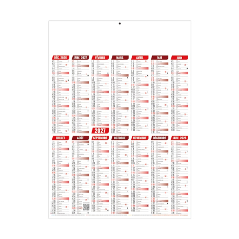 Calendrier bancaire publicitaire - MARIANNE