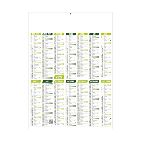 Calendrier bancaire publicitaire - MARIANNE