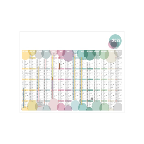 Calendrier bancaire publicitaire - BULLES
