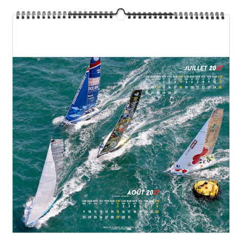 Calendrier illustré publicitaire - Voile sportive
