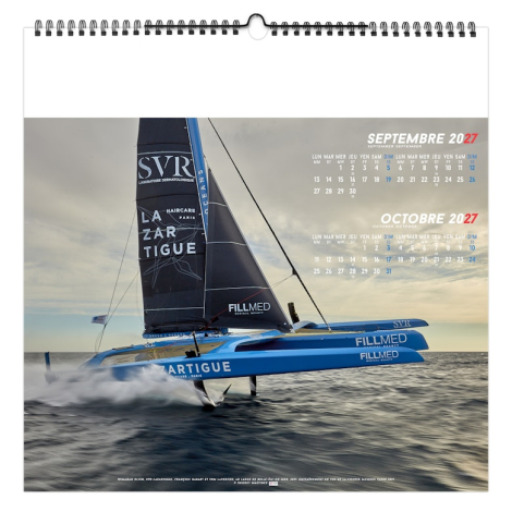 Calendrier illustré publicitaire - Voile sportive
