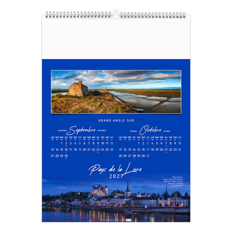 Calendrier illustré publicitaire - Paysages de France