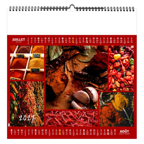 Calendrier illustré publicitaire - Aromates et compagnie