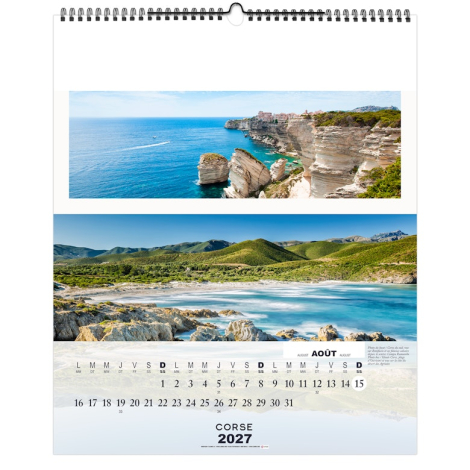 Calendrier illustré publicitaire - La France panoramique